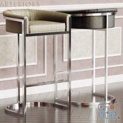 3D model Barstool Calvin by Arteriors Home