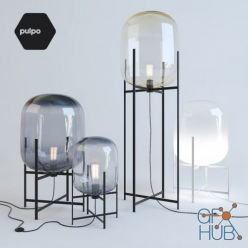 3D model Pulpo Oda lamp set