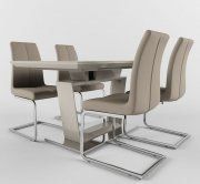 3D model Table Stella-Cap and chair Blake-CG