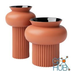 3D model Ionico Ceramic Vases by Calligaris