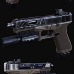 3D model Tactical Glock 19