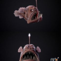 3D model Angler Fish PBR