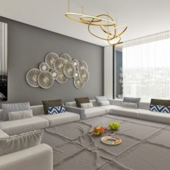 3D model Modern living room interior (3ds Max 2018)