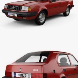 3D model Volvo 345 5-door 1980