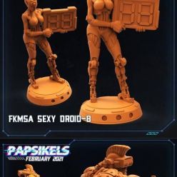 3D model Papsikels Miniatures - Cyberpunk February 2021 – 3D Print