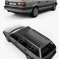 3D model Volkswagen Passat (B3) variant 1988 HUM 3D car