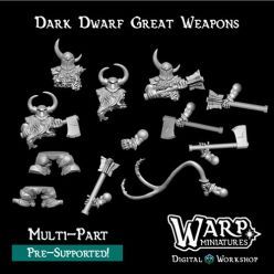 3D model Dark Dwarf Great Weapons – 3D Print