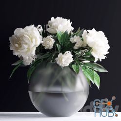 3D model Bouquet in a vase 78