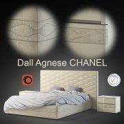 3D model Chanel bed by DallAgnese