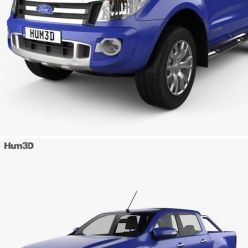 3D model Ford Ranger 2011 car