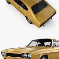 3D model Ford Capri RS 2600 1970