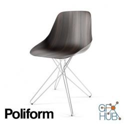 3D model Modern chair Harmony Poliform