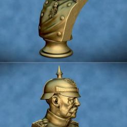 3D model Prussian General Bust – 3D Print