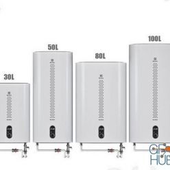 3D model Water heater Electrolux EWH Royal Flash set