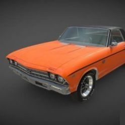 3D model 69 Chevy El Camino car