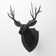 3D model Head of сardboard deer