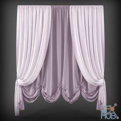 3D model Curtains 79 (contemporary style)