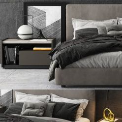 3D model Molteni & C Ribbon Bed