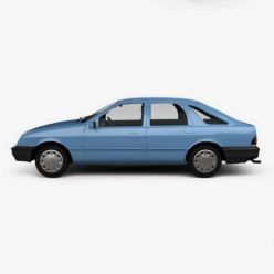 3D model Ford Sierra hatchback 5-door 1984