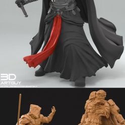 3D model Mystery Warrior Pose Two – 3D Print