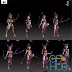 3D model Purple and demon and builder – 3D Print