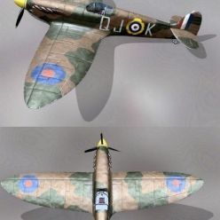 3D model Supermarine Spitfire MK2A PBR