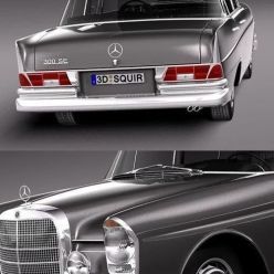 3D model Mercedes-Benz 300SE W112 1961-1965