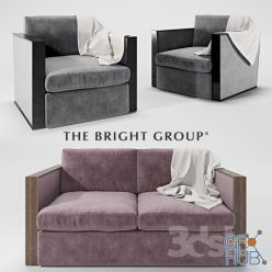 3D model Andrew sofa and armchair by Bright group