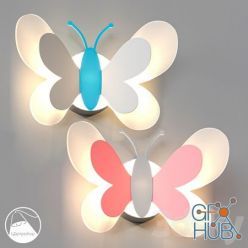 3D model CB7005 Sconce Butterfly