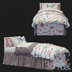 3D model Bed Paris Tesca