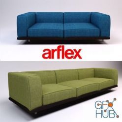 3D model CLAUDINE MEDIUM sofa by Arflex