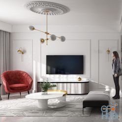 3D model Modern Style Interior 095