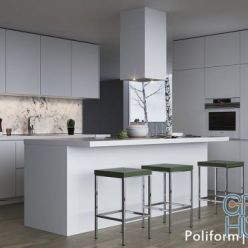 3D model Modern kitchen Poliform Varenna Alea