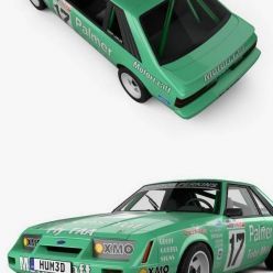 3D model Ford Mustang GT Group A 1983