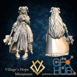 3D model Half-sheep girl (Cleric, Priestess) – 3D Print