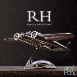 3D model Decorative set of four aircraft by RH