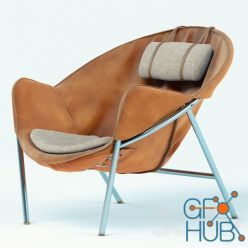 3D model Erik Ole Jorgensen lounge chair