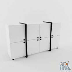 3D model Student Cabinet