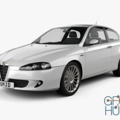 3D model Hum 3D Alfa Romeo 147 3door 2009 car