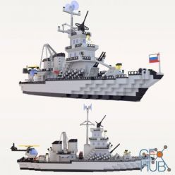3D model Model LEGO ship