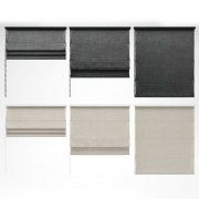 3D model Roman blinds in eco-style