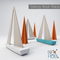 3D model Sailing Boat Race