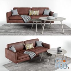 3D model BoConcept set with Osaka sofa