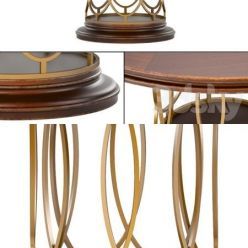 3D model Avalon Heights-Neo Deco Pedestal Table