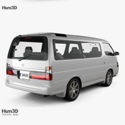 3D model Hum 3D Toyota Hiace Passenger Van (JP) 1999