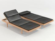 3D model CB-41 daybed Solid Santos Rosewood Bassamfellows