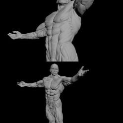 3D model Apollon Sculpture