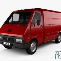 3D model Renault Master Panel Van 1980 car