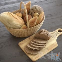3D model Bread basket