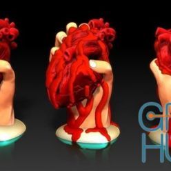 3D model Crushed Valentines Heart V 1-4 – 3D Print